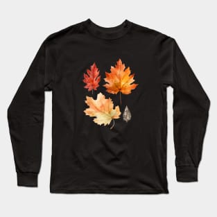 The leaves on the trees are changing color, signaling the end of summer. Long Sleeve T-Shirt